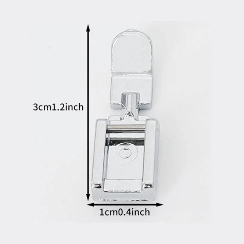 Zipper Sewing Machine Presser Foot Left Right Narrow Compatible Low