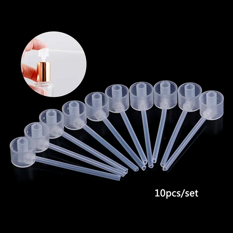 vvocci 10pcs Perfume Dispenser Tools Filling Device Diffuser Pump Dispenser Portable Funnels Cosmetic Sprayer Refill Pump Bottle Vue