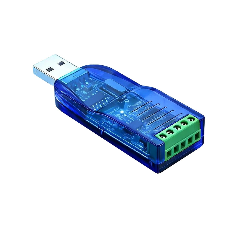 USB to RS485 Serial Adapter CH340 Industrial 5V Output 15KV ESD 600W Surge TVS Anti-Reverse Protection Adapter for Windows Linux Vue Default Title