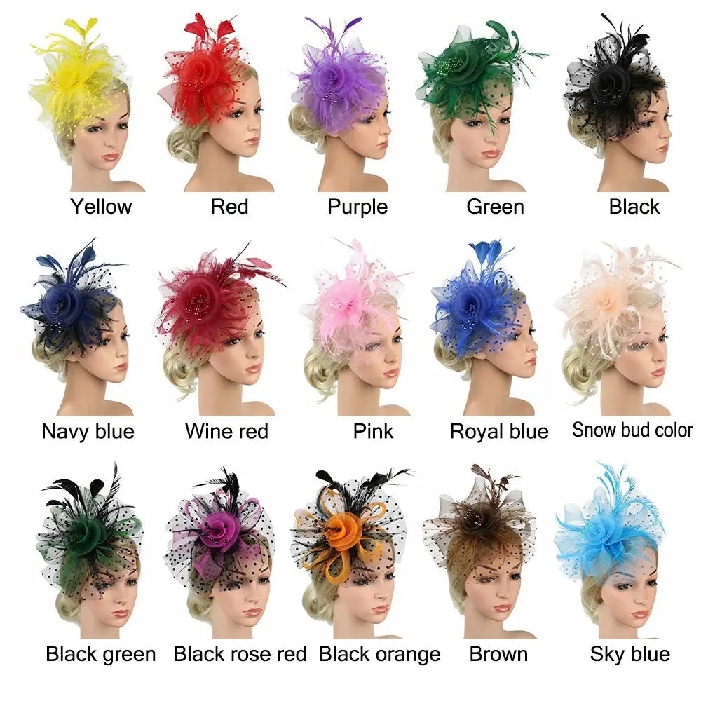 Stylish Mesh Flower Hair Fascinators Cocktail Fascinator Hat Alice