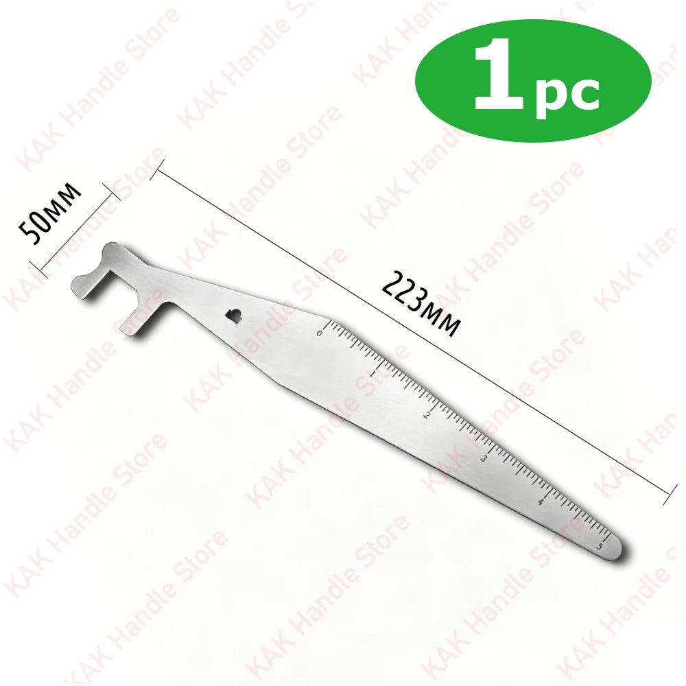 KAK Stainless Steel Lock Picking Pry Bar Tool Multitool for Firefighters Multipurpose Leverage Tool Set for Emergency Rescue Vue 1pc