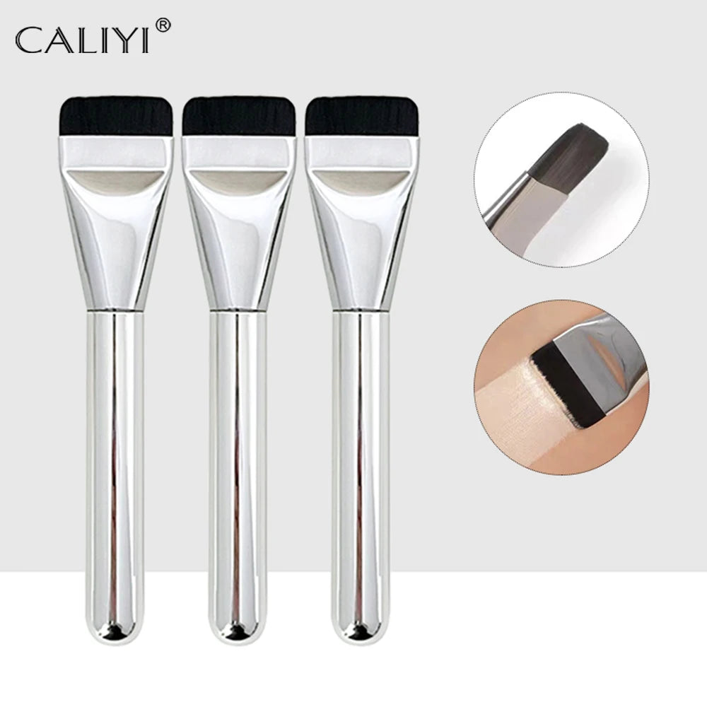 CALIYI 1/3/5 PCS Flat-head Foundation Brush Ultra-thin Brush Head Traceless Foundation Makeup Brush Cosmetic Tools Make Up Vue