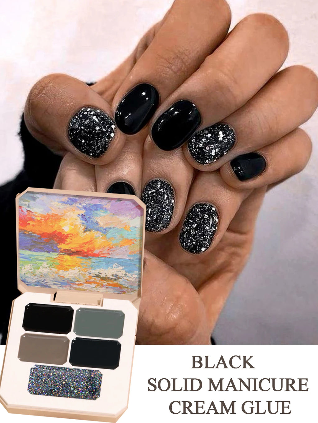 1pc 5-color solid nail polish gel solid color painting gel thick gradual color nail polish creation diy Vue