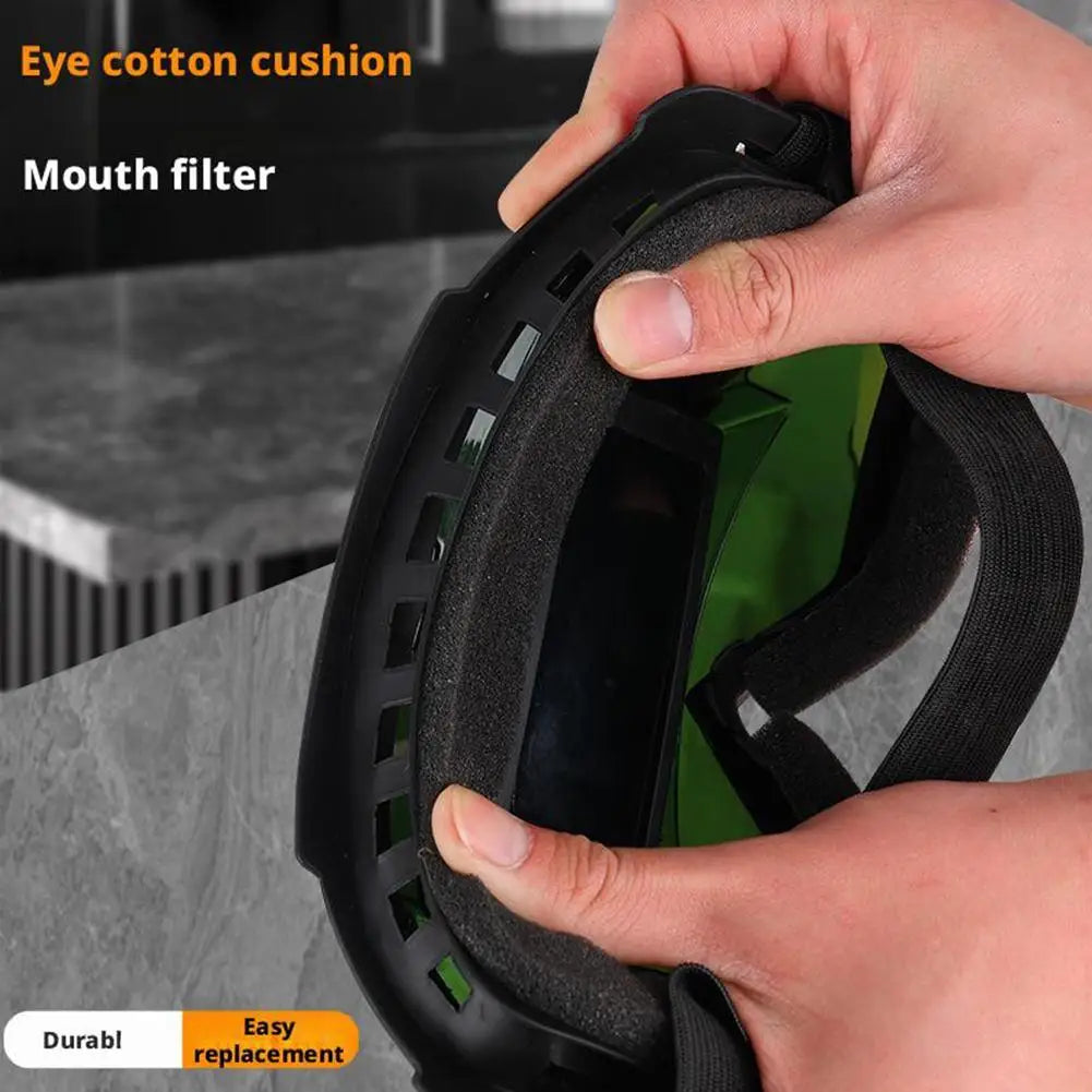 Detachable Welder Mask Auto Darkening Welding Glasses Work Protective Equipment Adjustable Band Split Type Breathable Mask Vue