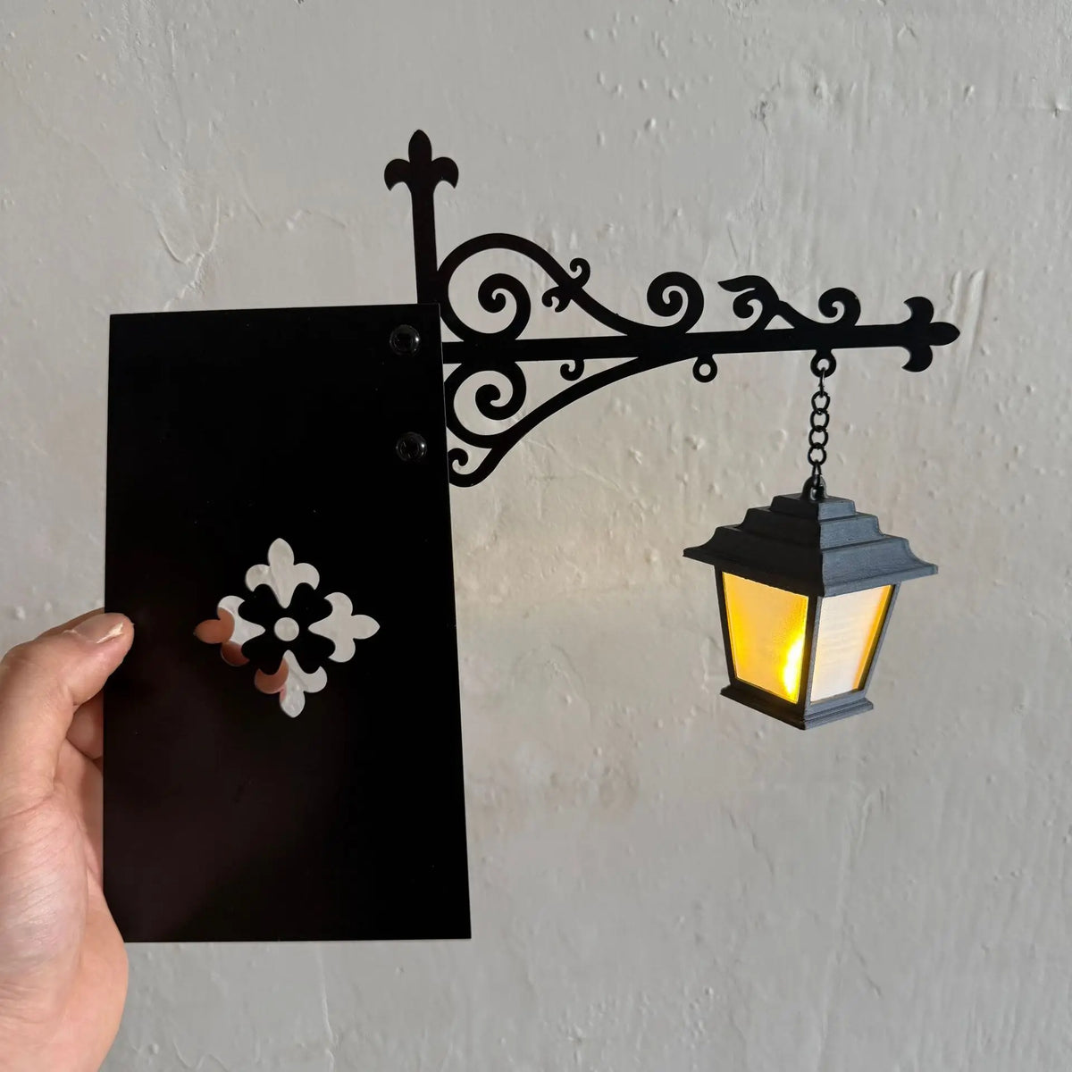 Retro Library Lantern Warm LED Bookshelf Night Light Decor