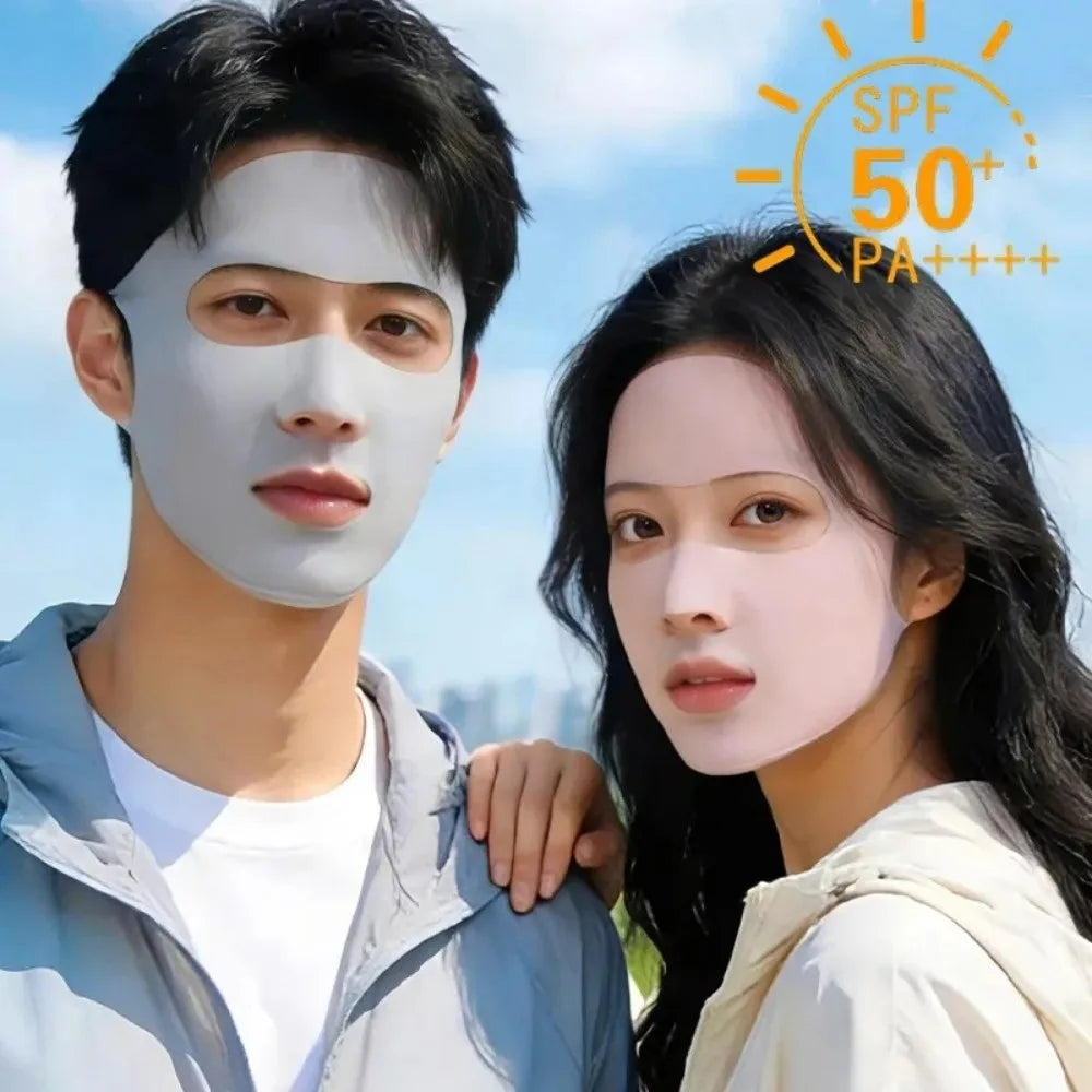 Fashion Ice Silk Sun Protection Mask Breathable Dustproof Anti-UV