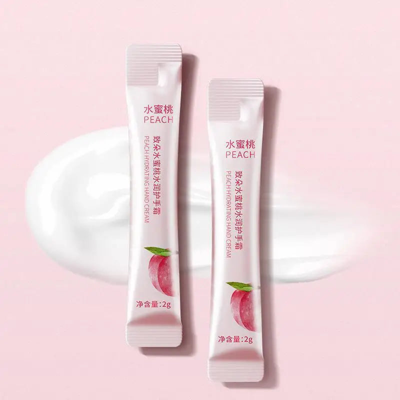 Plant-Based Fragrance Peach Moisturizing Cream, Suitable for Dry Hands and Full Body Care, Portable Travel Size, Perfect Gift for Women on Valentine's Day/Mother's Day Vue