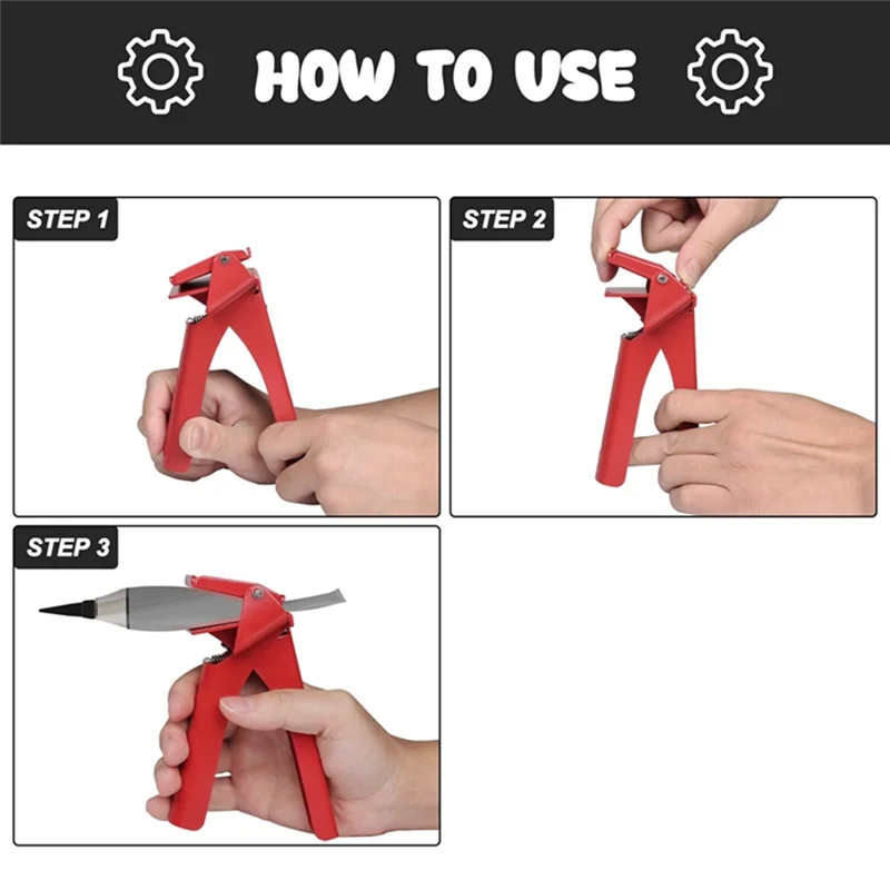 Tube Squeeze Tool, Tube Grip Industrial Size Dispenser, Efficient RTV And Silicone Dispenser, Prevent Material Wasteabkw Vue Red