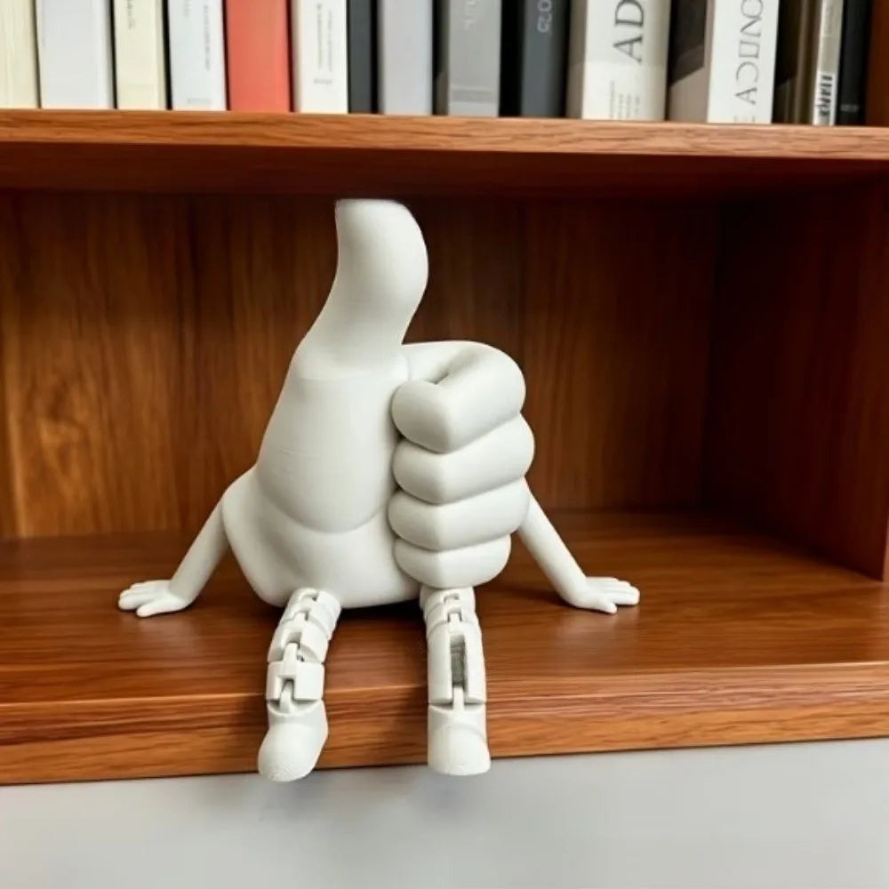 3D Printed Desktop Ornaments Movable Limb Adjustable Posture Hands Shape Statue Creative Funny Encourage Ornaments Vue