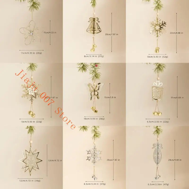 Artistic Iron Wire Christmas Ornament – Butterfly, Snowflake & Flower Holiday Ornament Vue