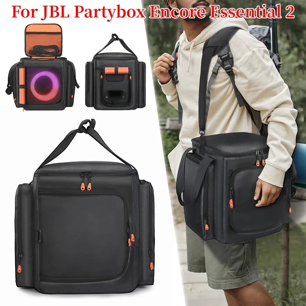 for jbl Partybox Encore Essential 2 Padded Speaker Protective Cover Large Capacity Speaker Carry Bag Shockproof Encore Essential Vue