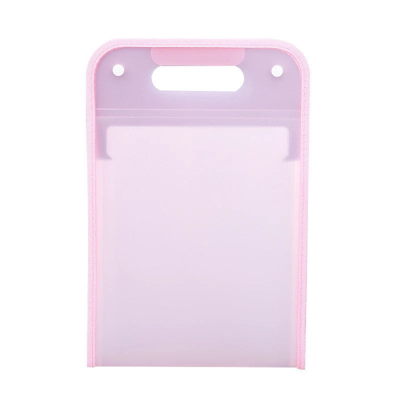 Portable 13 Pocket Folder A4 Letter Size Macaroon Folding File Organizer For Classroom Office And Home Storage Stationery Vue