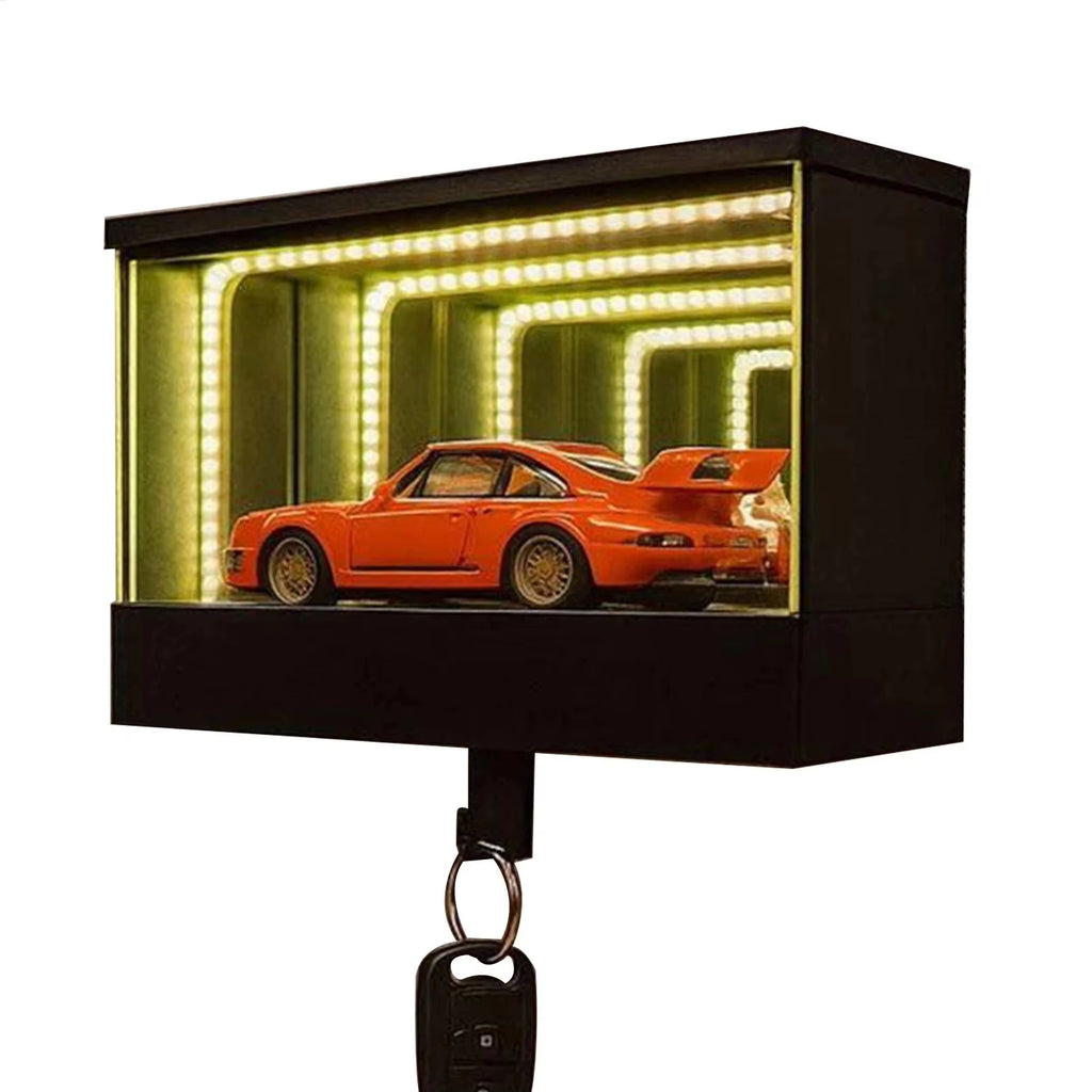 Car Garage Key Holder Key Organizer with LED Light Car Key Hanger for Door Apartment Home Office Entryway (car not included) Vue