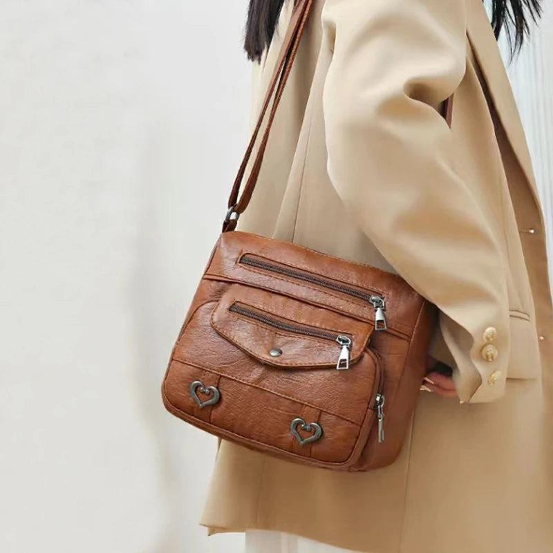 Neutral Rectangular Bag Men Women Crossbody Large Capacity Casual