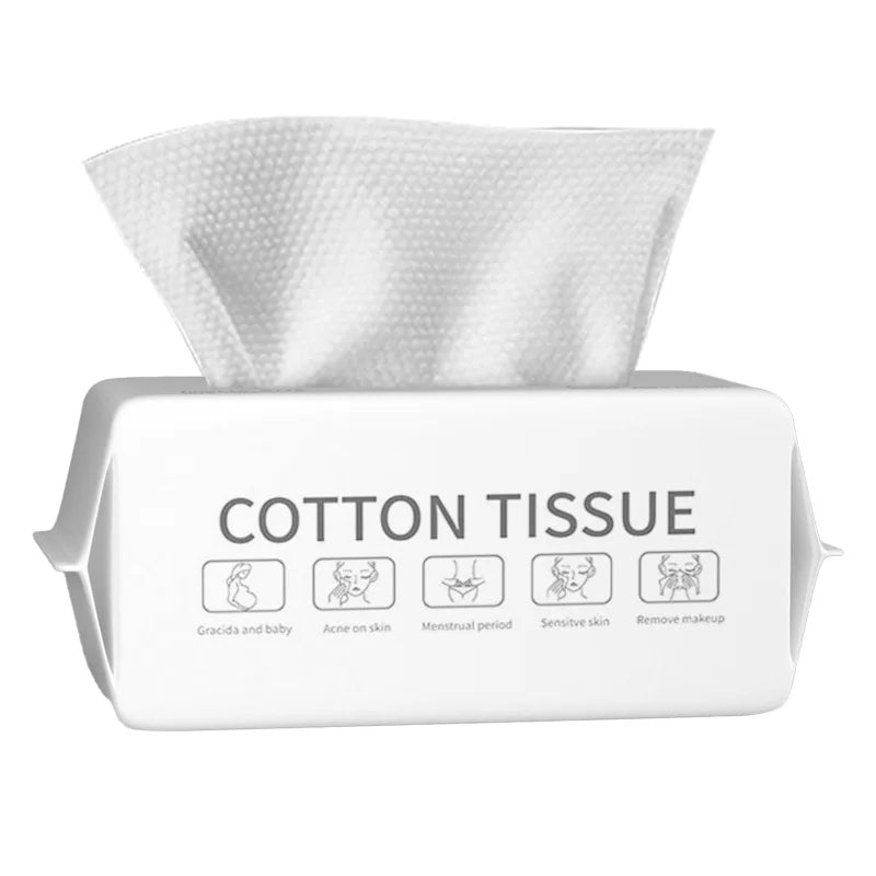 100pcs Soft Cotton Towel Disposable Face Towel Home Travel Face Towel Make Up Tissue Soft Facial Cleaning Skin Care Washing Vue