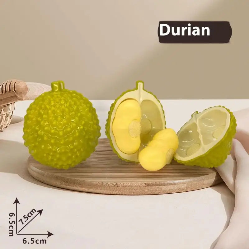 1 Piece Play House Decompress Educational Toys Montessori Paste Chechele Simulation Durian Watermelon Educational Toy Gift Vue A1