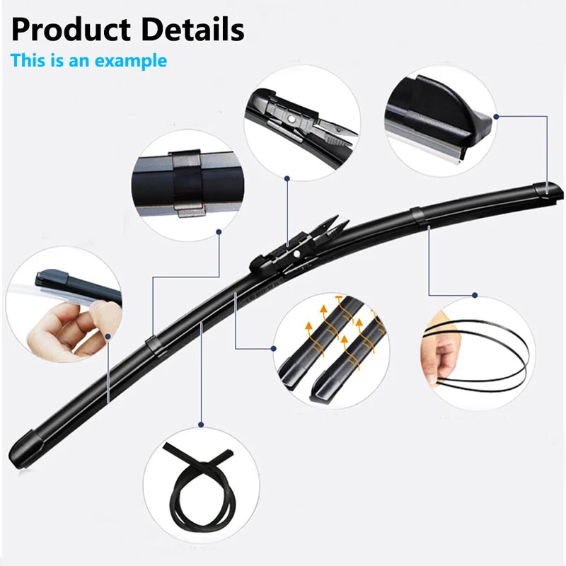 For Jaguar XF X260 2015~2022 Accessories Front Window Wiper Blades LHD RHD Windshield Windscreen Car Cleaning Replacement 28"17" Vue
