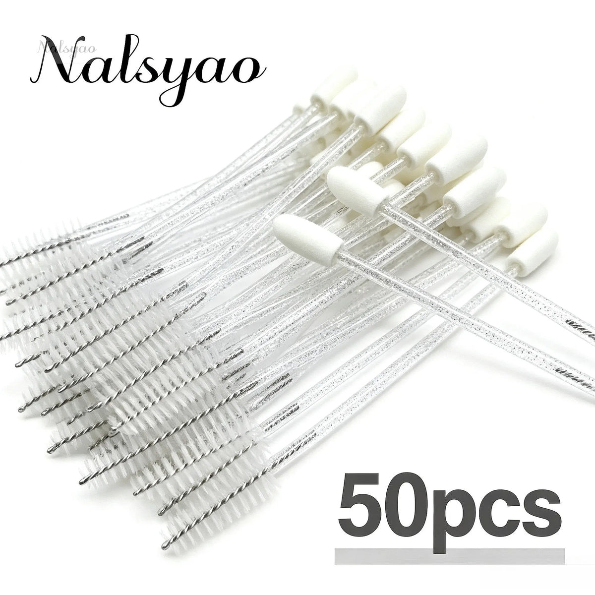Wholesale 50Pcs Double Ended Eyeshadow Brush Oval Sponge Tip Disposable Dual Sided Makeup Applicator Vue