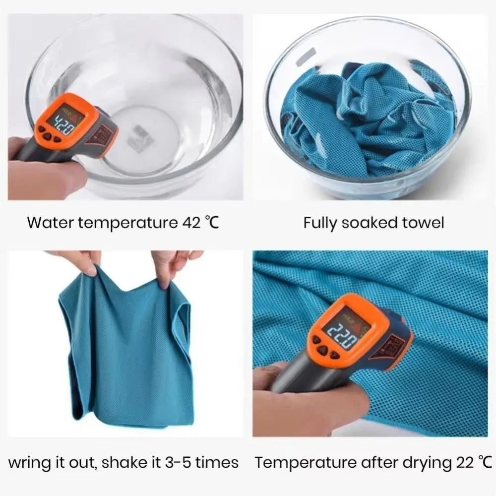 Breathable Cooling Towel Quick Drying Ultra Soft Ice Wipes Vue