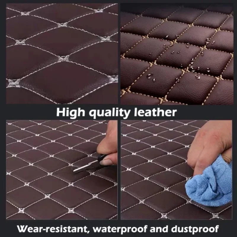 Custom Car Floor Mats for Mercedes Benz GLC AMG GLC/Coupe GLC300 350e 2016-2025 All Weather Interior Accessories Leather Vue