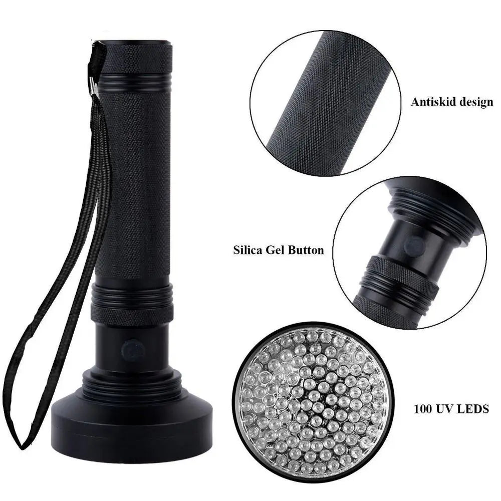 UV 395NM Portable UV Flashlight 51/100 Led Lightweight Ultraviolet Flashlights Mini Torch Detection Lighting Lamp Vue