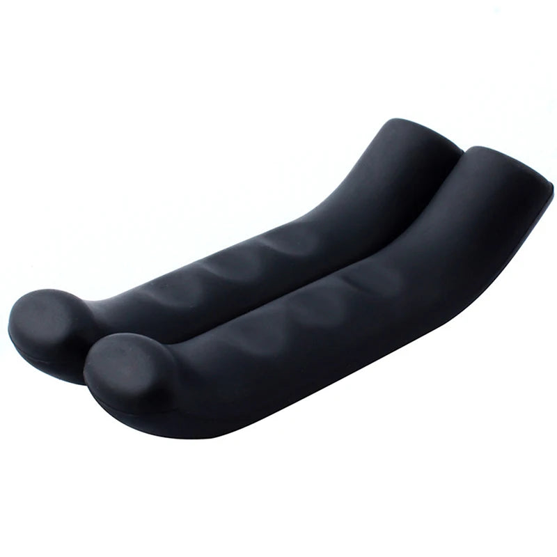 2PCS Bicycle Brake Handle Cover TPR MTB Grips Bicycle Handlebar Protect Cover Anti-slip Bicycle Protective Gear Bike Accessories Vue Black