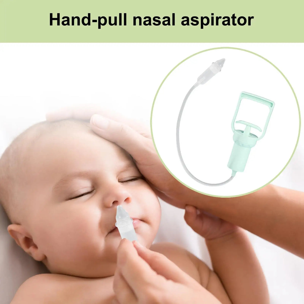 Portable Toddlers Nasal Aspirator Hand Pulled Baby Nose Mucus Cleaner For Newborns Nasal Feces & Nasal Congestion Prevention Vue