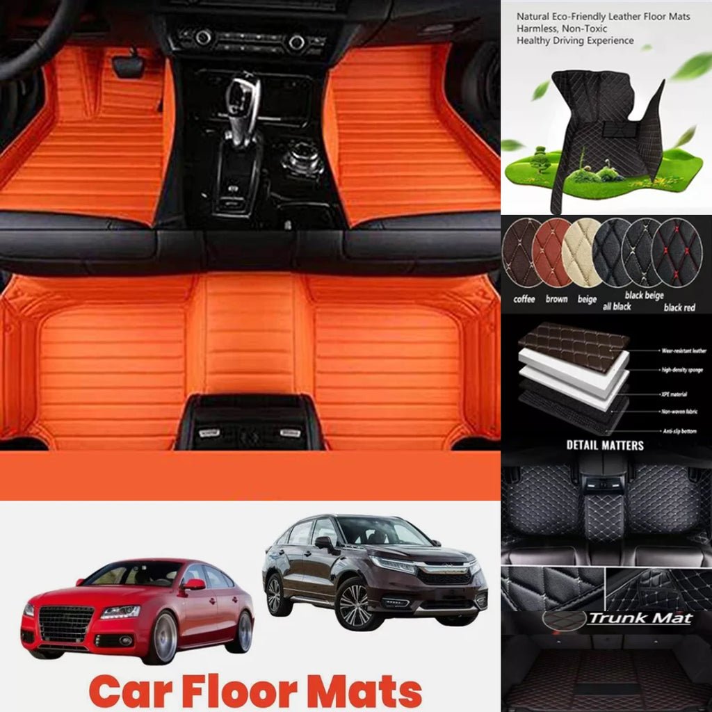 5D leather waterproof Custom Car Floor Mats For Toyota Fortuner Auto Carpets Foot Coche Accessorie liners Vue