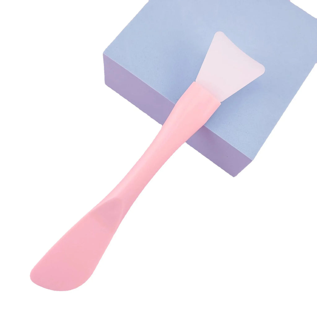 Silicone Facial Mask Brush DIY Film Adjusting Beauty Tool Soft Head with Scraper Integrated Dual-use Mud Film Brush wholesale Vue