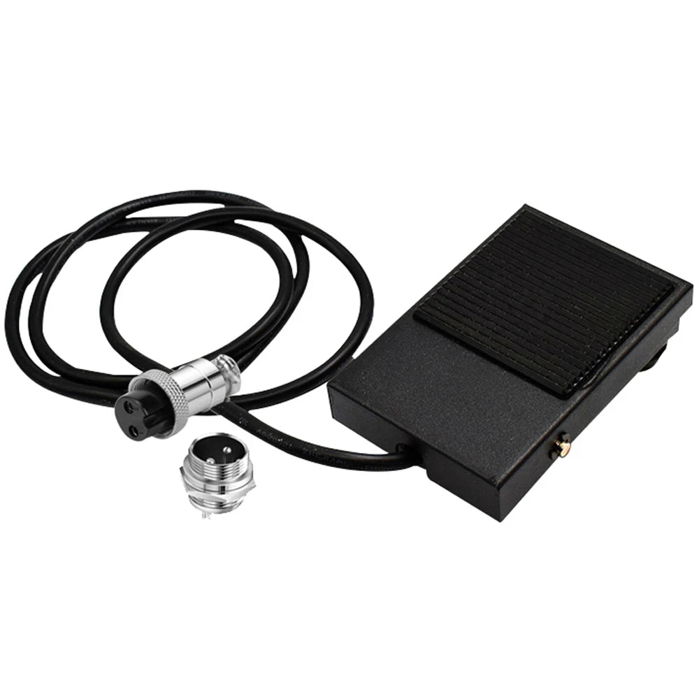 2 Pins 3 Pins Foot Pedal Switch Hands-free Power Controller Pedal Switch for Plasma Cutting Cutter Welder Spot Welding Machine Vue 2Pin