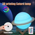 3D Printed Saturn LED Night Light – 16 Colors Remote & Touch LED Night Light Vue 13cm 3 Colors Touch