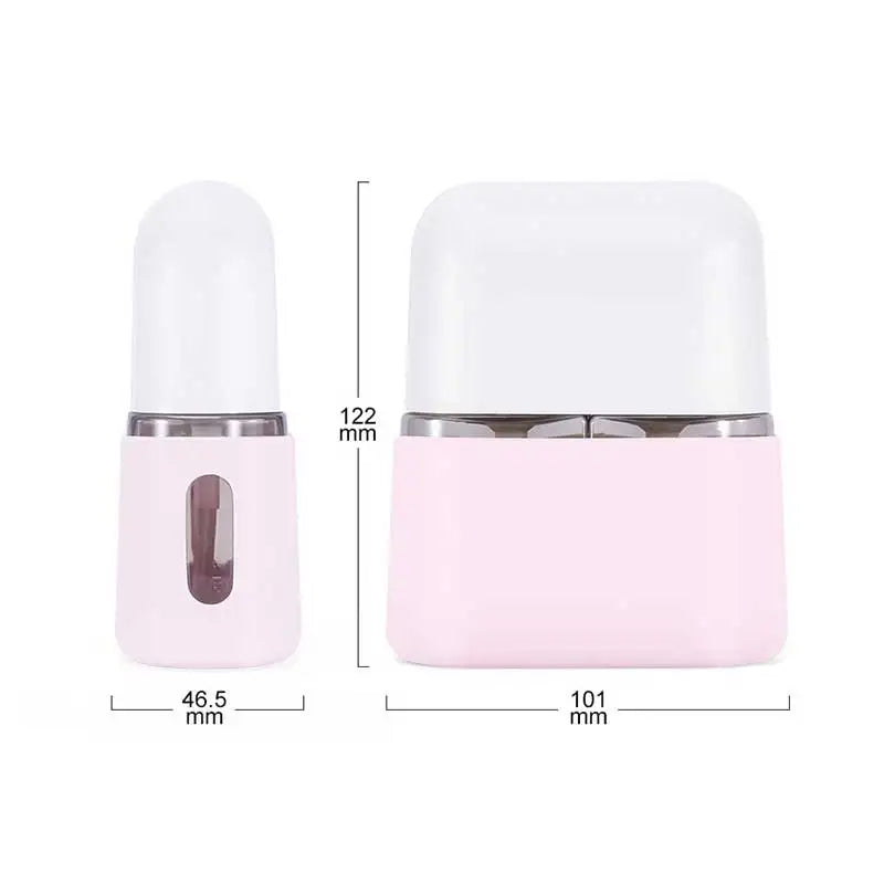 Leak-Proof Silicone Travel Bottle Set TSA Approved Toiletry Containers for Shampoo/Conditioner/Lotion - Gym & Camping Organizer Vue