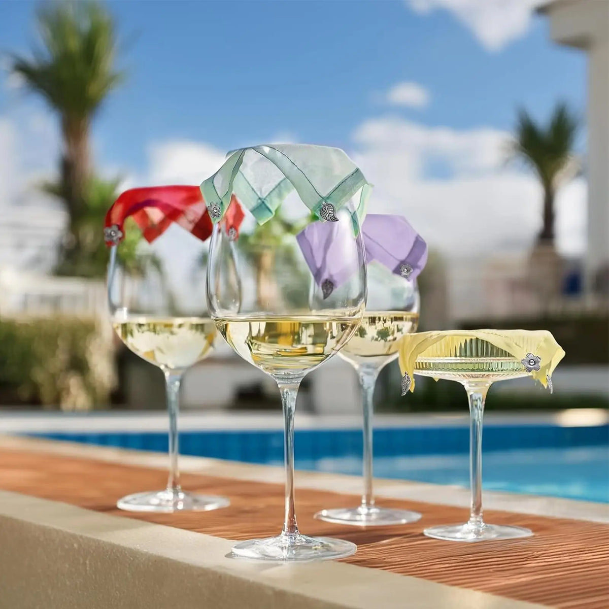 4pcs Breathable Drink Covers For Glasses Reusable Dust-Proof Cup Lids, Outdoor Picnic &Party E ssentials Wedding Restaurant Home Vue
