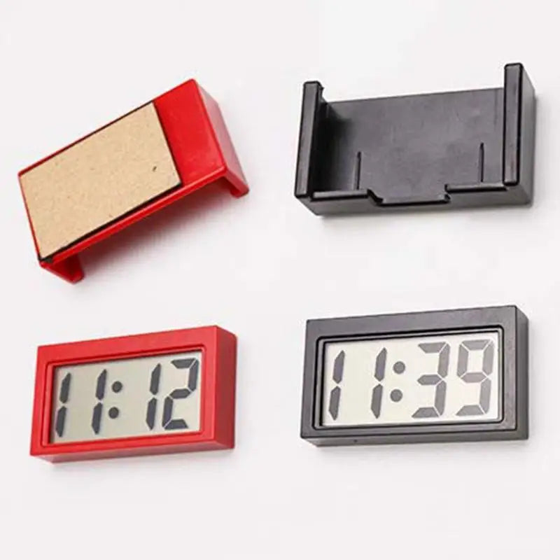 Mini Digital Clock for Car Dashboard – Large Screen Self-Adhesive Digital Car Clock Vue
