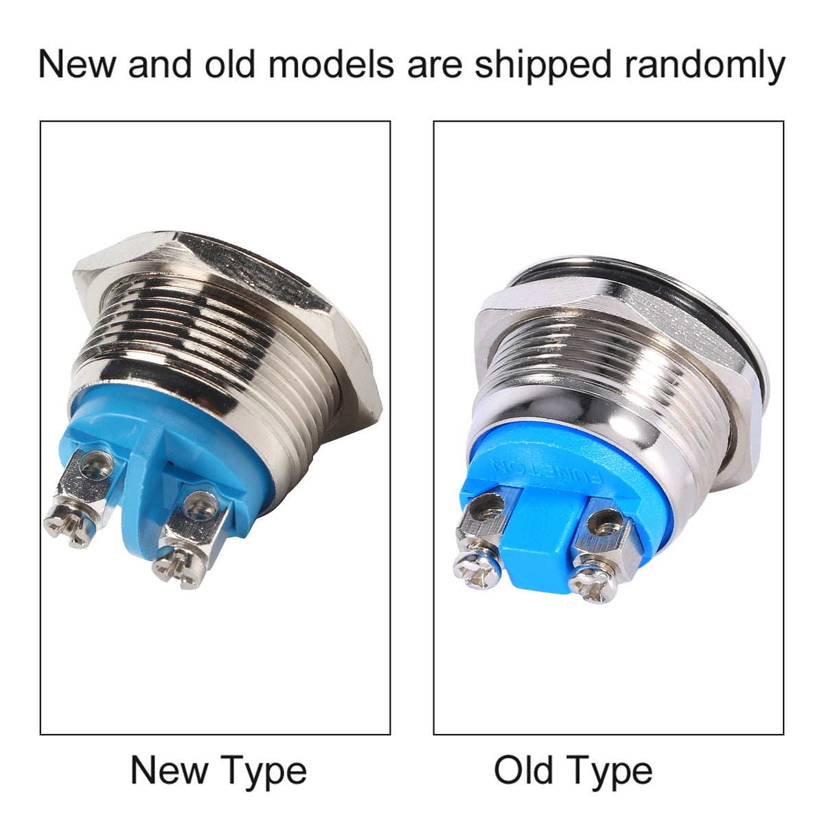 12V 19mm Waterproof Instantaneous Pushbutton , -Plated Brass Reset , Suitable for Automotive Engines Vue