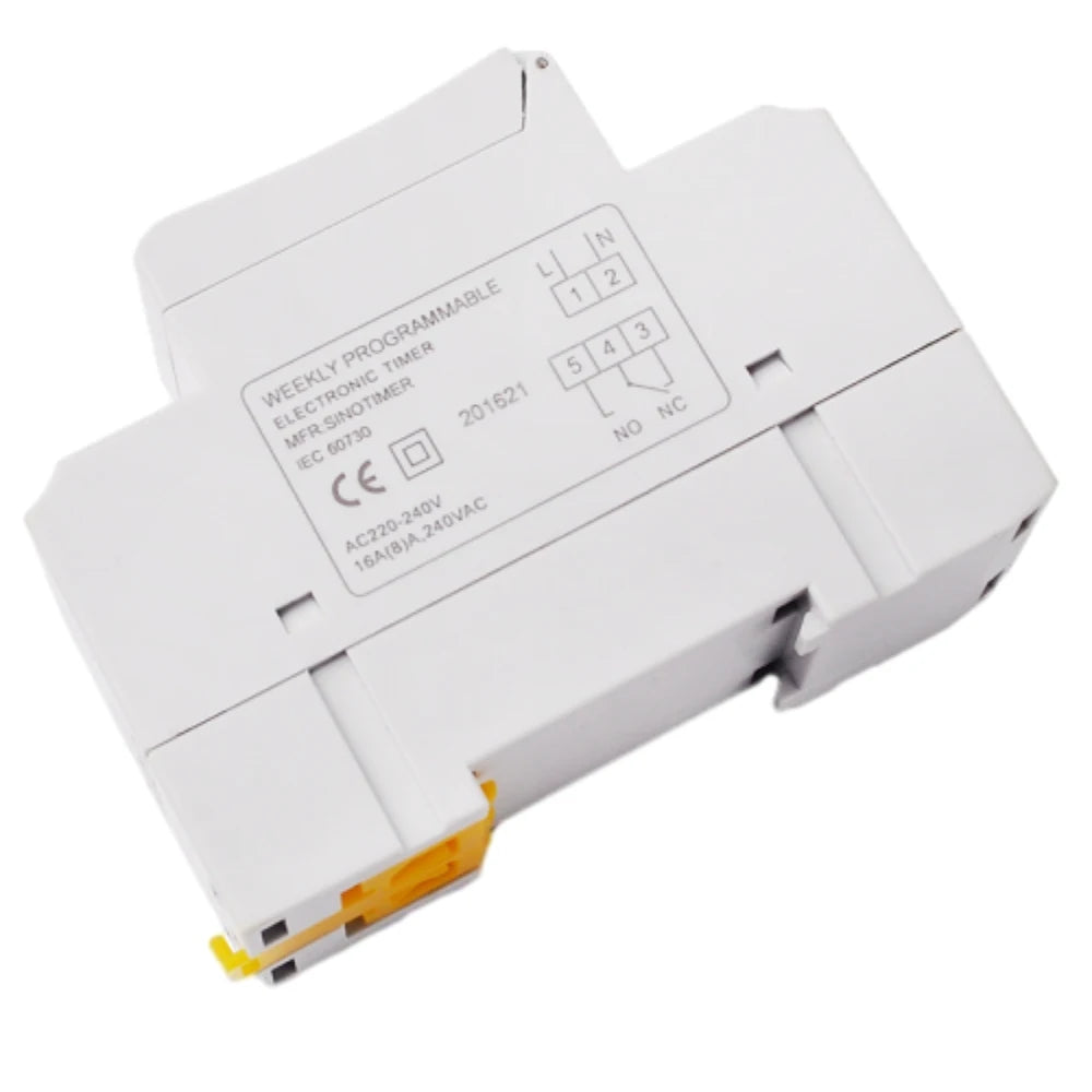 TM615 AC220V Digital 7 Days 24hrs Programmable Timer Switch with 16 ON/OFF Each Day and 15 Groups Intelligent Combination Vue