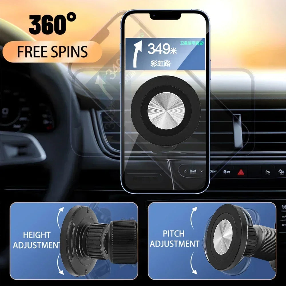 For Magsafe Phone Holder Head Base Brackets 17mm Magnet Car Mount Accessories Magnetic Car Phone Holder Parts for iPhone Samsung Vue