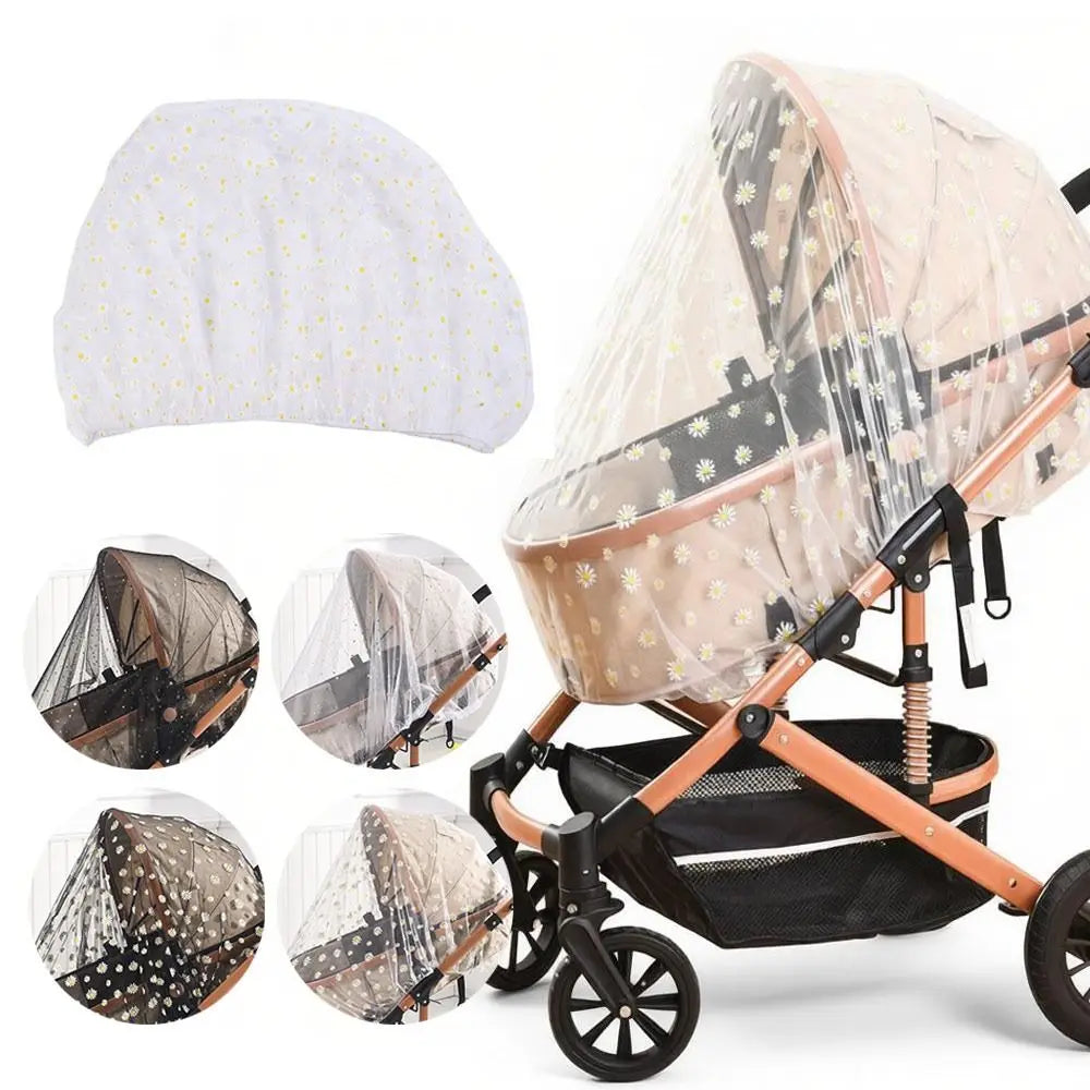 Fully Covered Baby Cart Sunshade Mosquito Net Breathable Vue