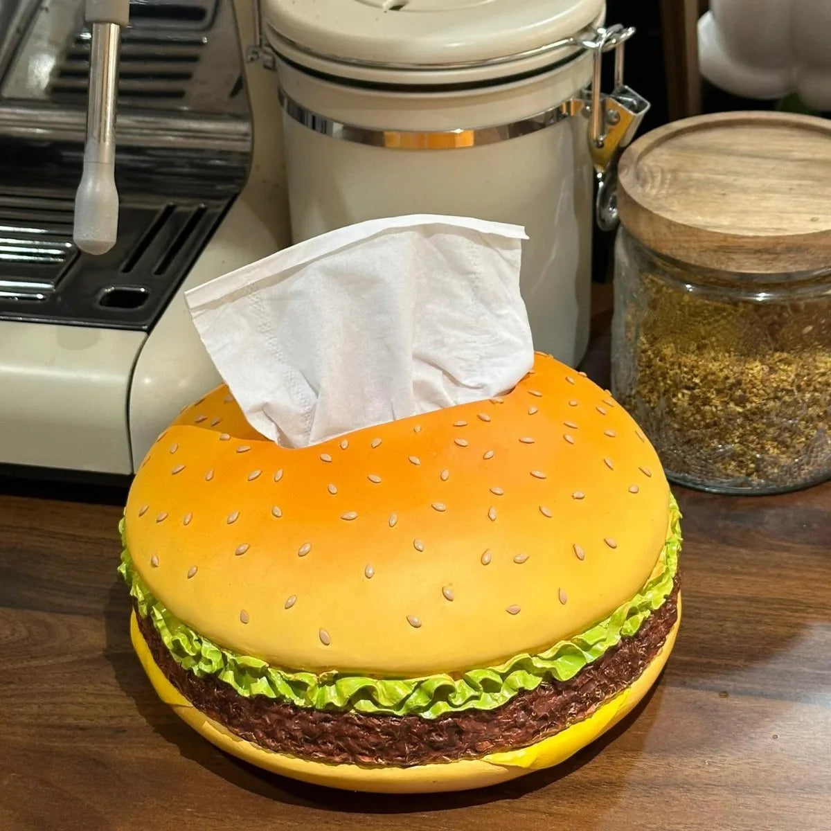 Hamburger Tissue box Creative Retro Living Room Home Paper box Fun Decoration Ornament Paper box Vue