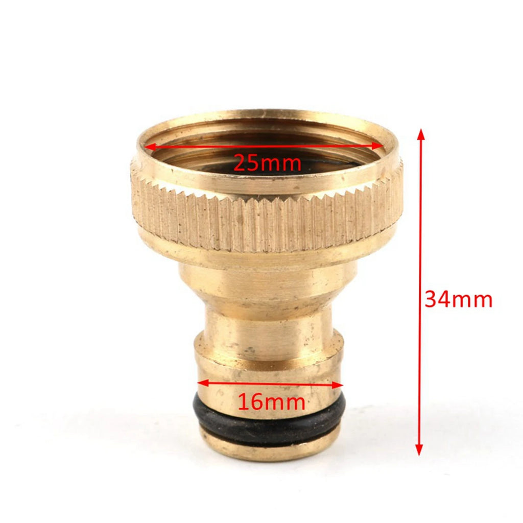Car Washing Planting Irrigation Garden Garden Tool Brass Water Joints Hose Fitting Thread Quick Connector Nozzle Adapter Vue Female-3-4