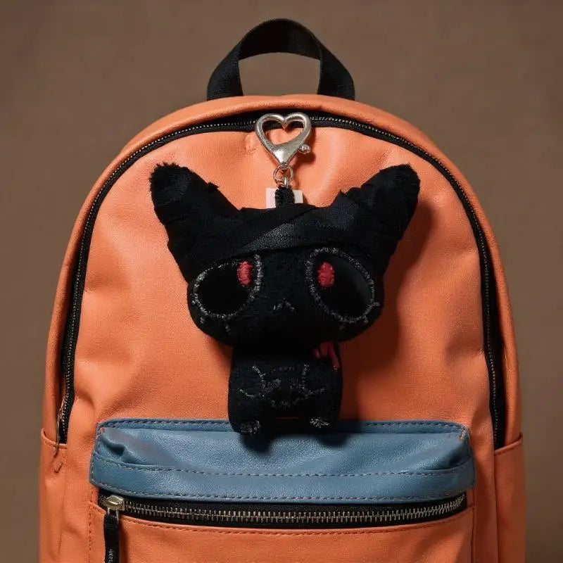 1/2 Pack Spooky Halloween Plush Keychain, Eerie Bloody Beast Figurine Charm, Gothic Fearful Bag Adornments, Couple Present Vue