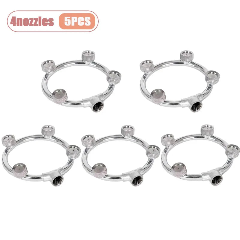 1-10PCS Multi Head Agricultural Spray Nozzle High Pressure Ultra Fine Atomization for Pesticide Garden Orchard Weed Control Vue 4nozzles-5PCS