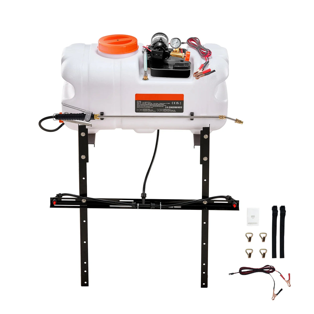 ATV UTV Broadcast Spot Sprayer 60L 12V Pump Adjustable Boom ATV Broadcast Sprayer Vue