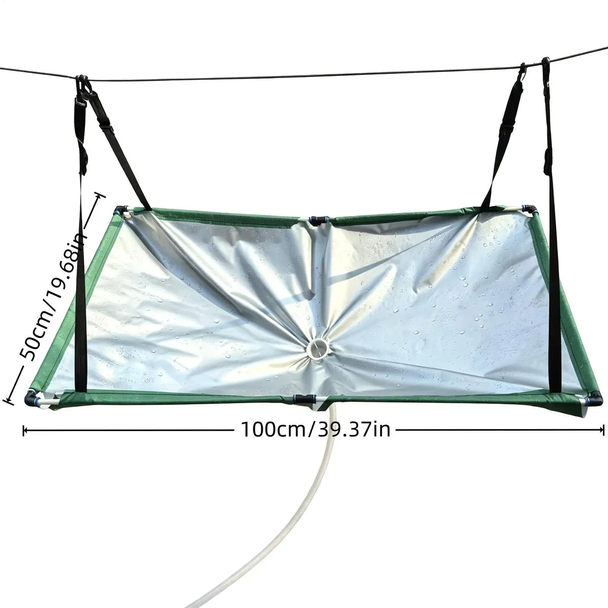 Rain Collector for Garden Water Harvester Cloth with Hose Rain Catcher Filter for Lawn Outdoor Backyard Garden Balcony Camping Vue