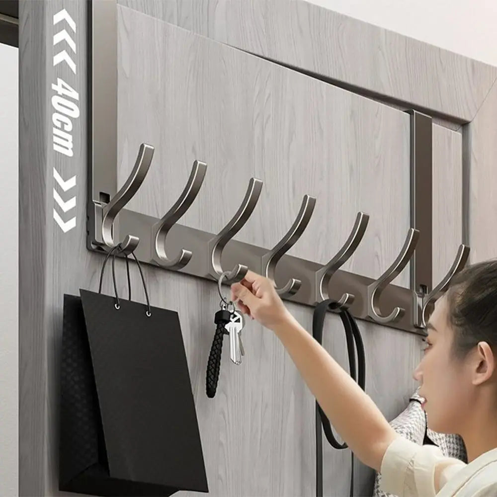 Door Behind Hook Storage Wall Hanging Clothes Hanger Coat Punch-free