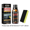 50ml Car Plastic Restorer Back To Black Gloss Auto Plastic Renovation Agent Restoring Liquid Car Refurbishment Cleaning Agent Vue 50ml- sponge