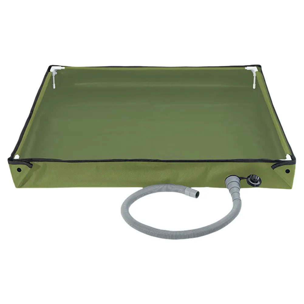 Camping Shower Base Camping Shower Tent Floor Base Outdoor Tent Shower Tray for RV Outdoor Camping Shower Beach Pet Bath Vue Green
