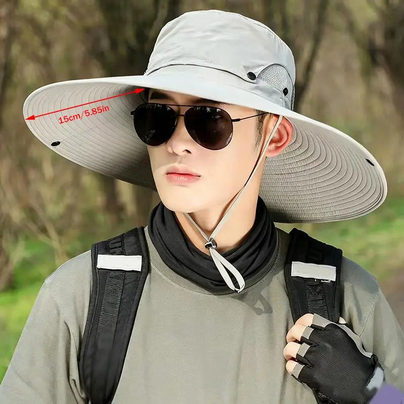 Large Brim Sun Hat UV Protection Breathable Detachable Mesh Cap Foldable Men And Women Outdoor Fishing Hiking Beach Caps Vue
