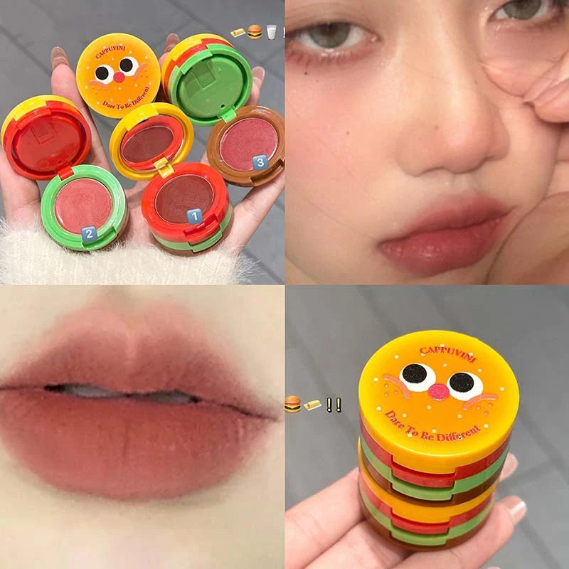 Nude Lipstick Set 3 in 1 Waterproof Velvet Red Brown Matte Mousse Lip Mud Combo Tint Non-stick Cup Lips Makeup Kit Cosmetics Vue