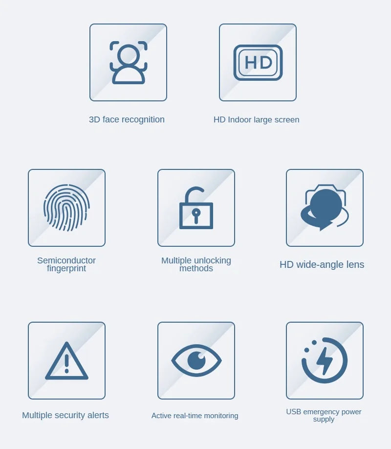 Tuya WiFi 3D Face Recognition Digital Fingerprint Lock APP Remote Unlock Code Keyless Smart Door Lock Vue